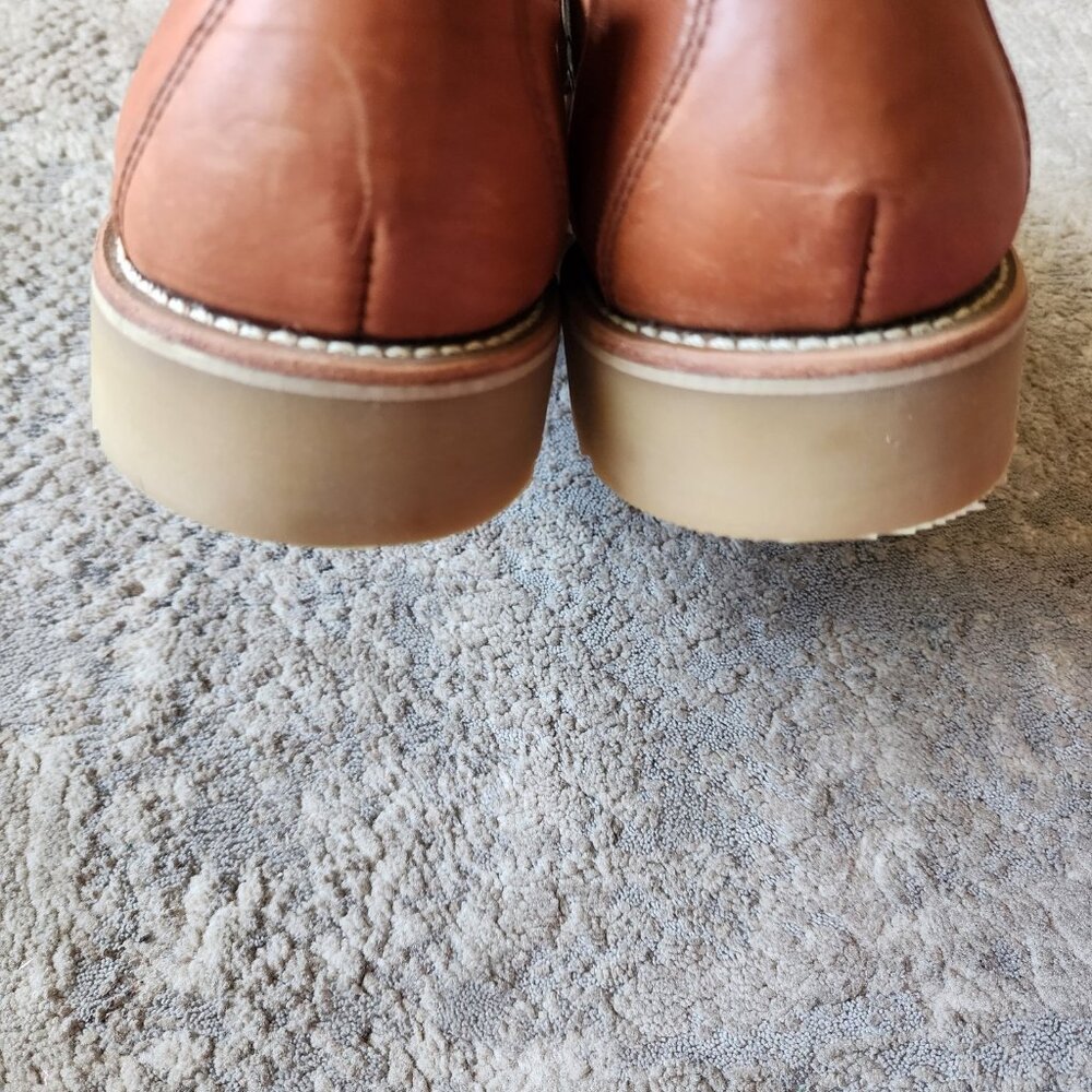 Vasque Lace up Women's Size 7.5 Leather Shoes Goodyear Soles Brown Grunge Core - Picture 8 of 8